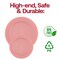 Matte Fuchsia Round Disposable Plastic Appetizer/Salad Plates - 7.5" (120 Plates)